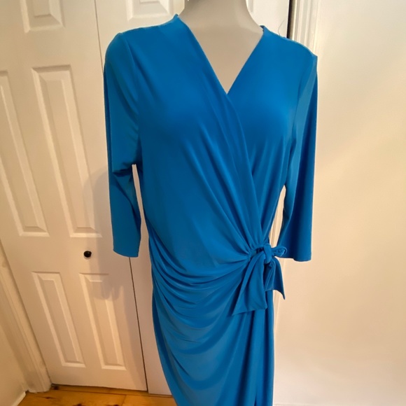 Lennie by Nina Leonard Front Tie Dress -NWOT - Picture 2 of 10